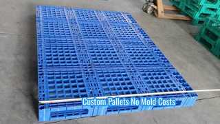 Custom Four-Way Modular Plastic Pallet | Plastic Skid